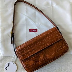STAUD Leather Shoulder Bag